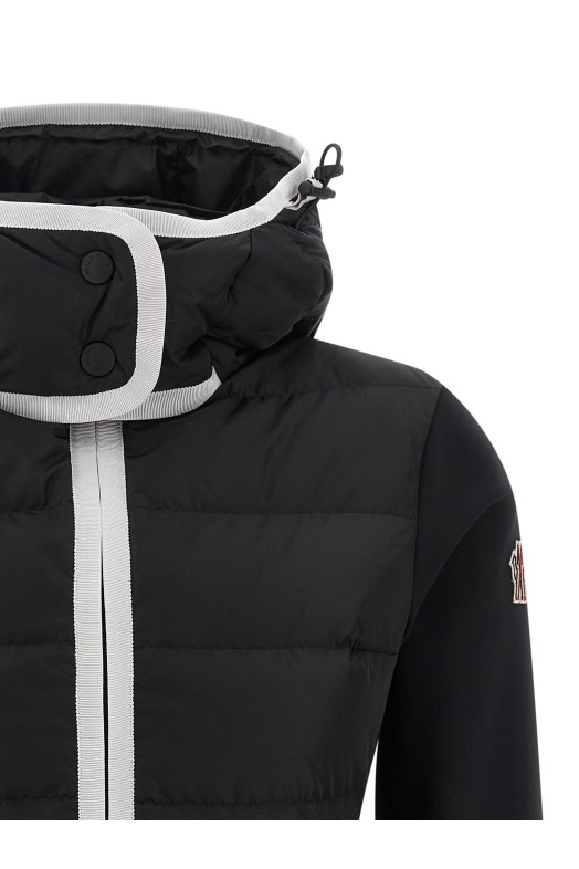 Куртка з грогрейн стрічкою Чорна MONCLER GRENOBLE K20988G0002189AUE999 Куртка з грогрейн стрічкою Чорна MONCLER GRENOBLE K20988G0002189AUE999