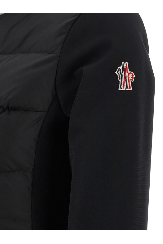 Куртка з грогрейн стрічкою Чорна MONCLER GRENOBLE K20988G0002189AUE999 Куртка з грогрейн стрічкою Чорна MONCLER GRENOBLE K20988G0002189AUE999