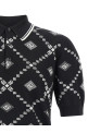 Вязаная рубашка-поло Черно-серая DOLCE & GABBANA GXZ02TJGMA7HH8TA