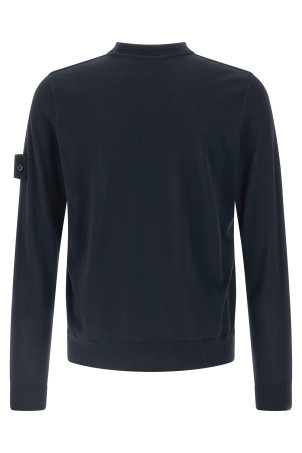 Светр з круглим вирізом, синій STONE ISLAND K2S155100074S00FCV0020 Светр з круглим вирізом, синій STONE ISLAND K2S155100074S00FCV0020