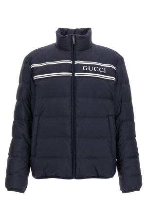 Куртка с логотипом Синяя GUCCI 794821Z8BTA4215