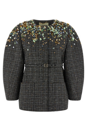 Твидовый пиджак Серый FENDI FJ7647AYNCF1T6F Твидовый пиджак Серый FENDI FJ7647AYNCF1T6F