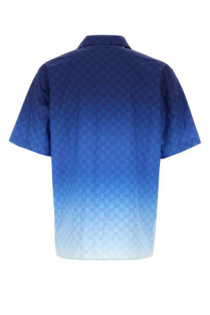 Рубашка из поплина с принтом GUCCI (794907ZAS8E)