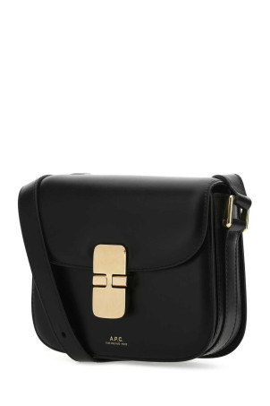 Black leather mini Grace crossbody bag Black A.P.C. (PXBMWF61515)