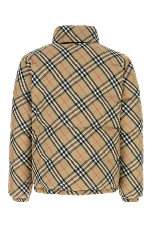 Вышитая полиэстеровая двусторонняя пуховая куртка BURBERRY (8110189)