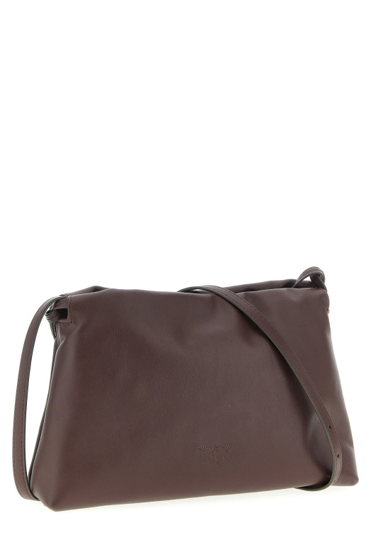 Mini leather clutch Bordeaux