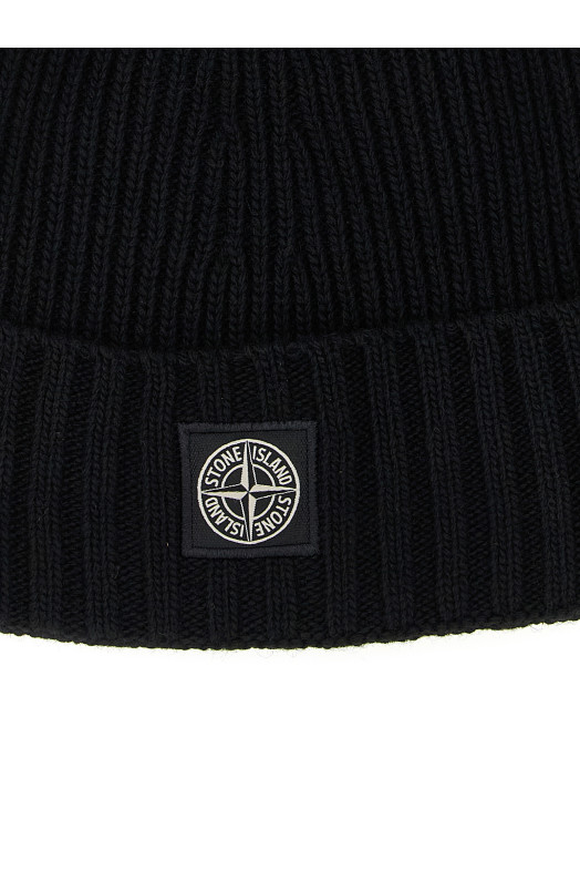 Шапка с логотипом Черная STONE ISLAND JUNIOR K2S16N100003S00M3V0029 Шапка с логотипом Черная STONE ISLAND JUNIOR K2S16N100003S00M3V0029