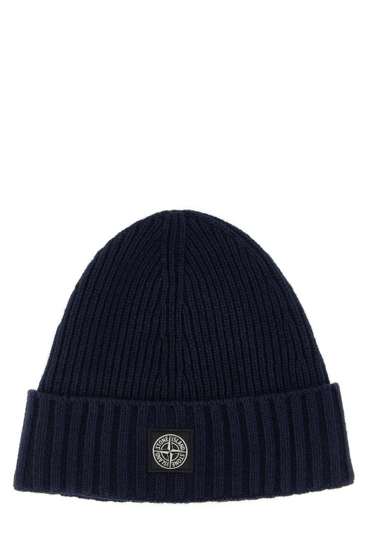 Шапка с логотипом, синяя STONE ISLAND JUNIOR K2S16N100003S00M3V0020 Шапка с логотипом, синяя STONE ISLAND JUNIOR K2S16N100003S00M3V0020