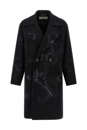 Double-breasted coat Black Double-breasted coat Black