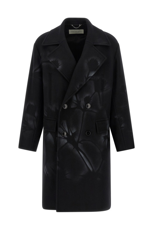 Двубортное пальто Черный DRIES VAN NOTEN 2520202622216900 Двубортное пальто Черный DRIES VAN NOTEN 2520202622216900
