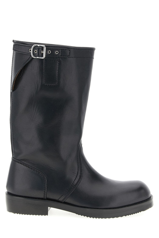 Чоботи для байкерів Чорні DRIES VAN NOTEN 252021700105900 Чоботи для байкерів Чорні DRIES VAN NOTEN 252021700105900