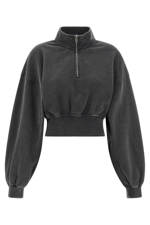 Cropped sweatshirt Gray