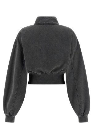 Коротка толстовка Сіра T BY ALEXANDER WANG 4CC4251149029C Коротка толстовка Сіра T BY ALEXANDER WANG 4CC4251149029C