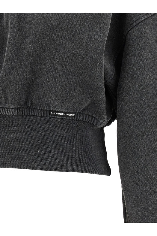 Cropped sweatshirt Gray