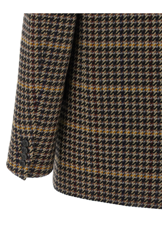 Double-breasted houndstooth blazer Multicolor Double-breasted houndstooth blazer Multicolor