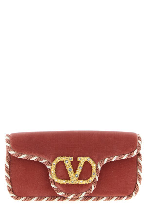 Valentino Garavani 'Locò' клатч-сумка Рожевий W2B0R92GNLDZB Valentino Garavani 'Locò' клатч-сумка Рожевий W2B0R92GNLDZB