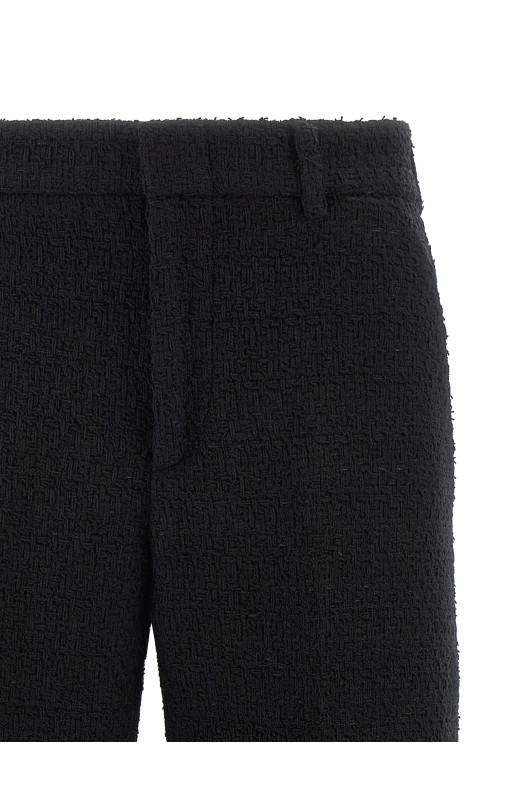 Шерстяні штани з кучерявим ворсом Чорні GUCCI 837421Z7ATM1000