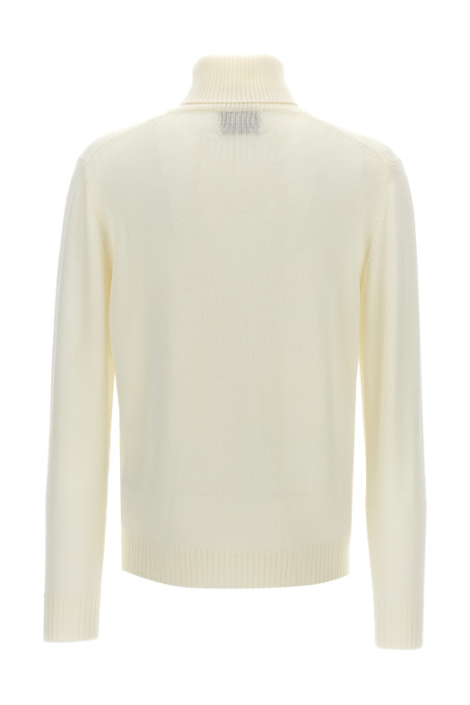 Шерстяной свитер с высоким воротом Белый BALLANTYNE B2P1117W07110156