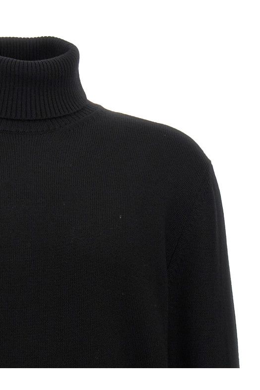 Шерстяной свитер с высоким воротником Черный BALLANTYNE B2P1117W07115517