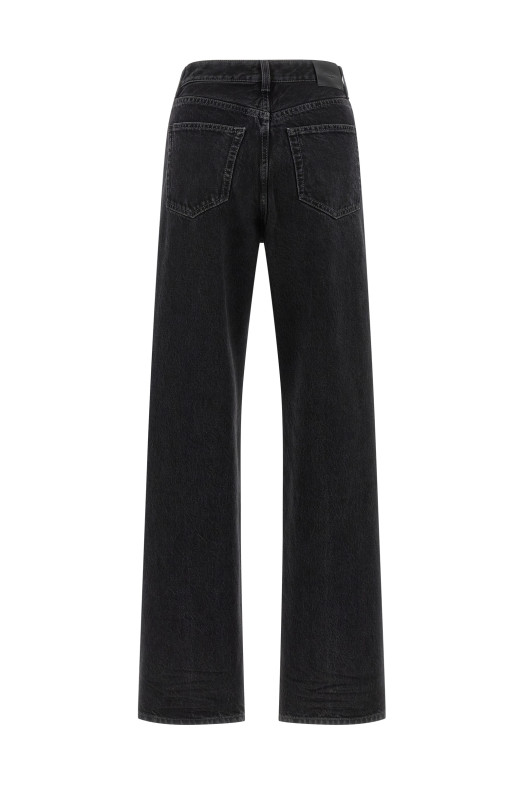 'V waist' jeans Black