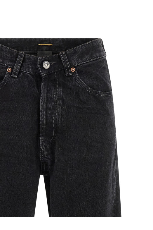 'V waist' jeans Black