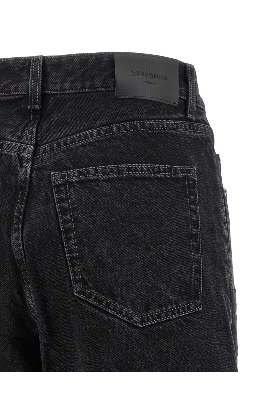 'V waist' jeans Black
