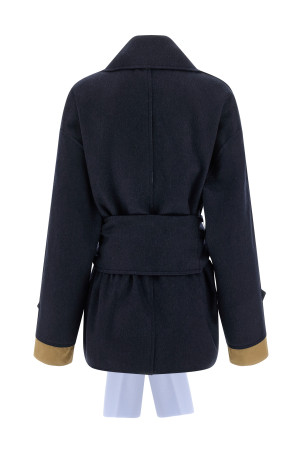 Cashmere wool coat Blue Cashmere wool coat Blue