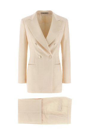 'Clarita' tuxedo dress White