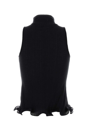 Black cotton tank top FENDI (FS9740AVFE) Black cotton tank top FENDI (FS9740AVFE)