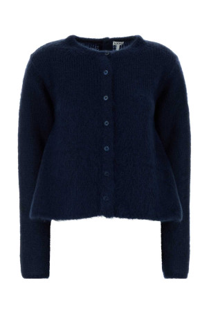 Navy blue stretch mohair blend cardigan Black LOEWE (S540Y16K91) Navy blue stretch mohair blend cardigan Black LOEWE (S540Y16K91)
