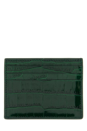 Crocodile leather card holder Green Crocodile leather card holder Green