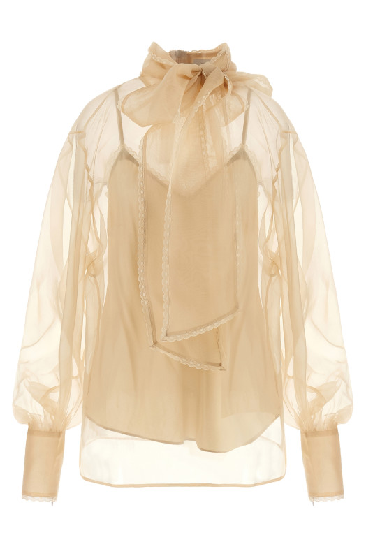 'Memento Organza' blouse Beige 'Memento Organza' blouse Beige