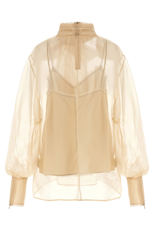 'Memento Organza' blouse Beige 'Memento Organza' blouse Beige