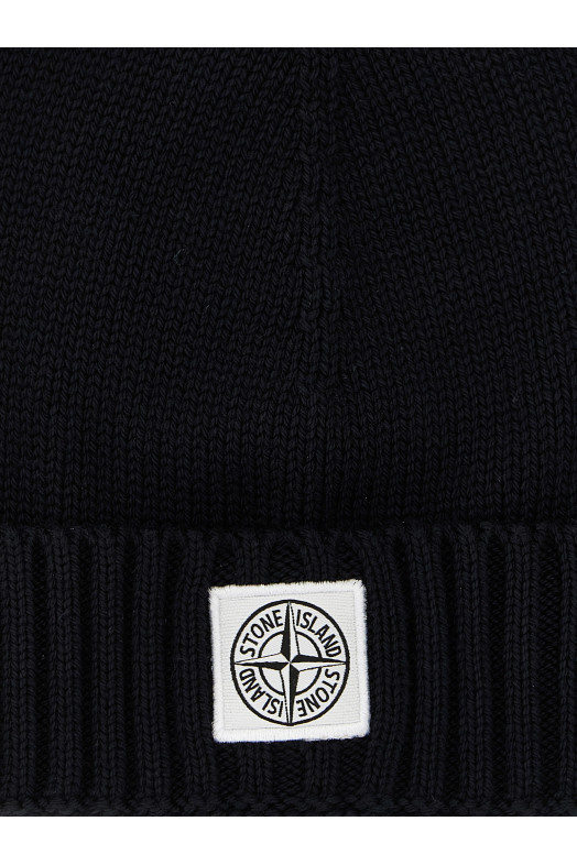 Шапка с логотипом Черная STONE ISLAND JUNIOR K2S16N100005S01A2V0029 Шапка с логотипом Черная STONE ISLAND JUNIOR K2S16N100005S01A2V0029