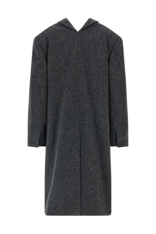 Shetland Wool coat Gray Shetland Wool coat Gray