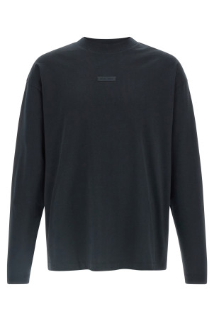 Футболка с логотипом, черная 125SP254200FJETBLACK Футболка с логотипом, черная 125SP254200FJETBLACK