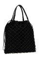 Ткана сумка для покупок з натуральної шкіри Наппа Чорна MOSCHINO A730380022555 Ткана сумка для покупок з натуральної шкіри Наппа Чорна MOSCHINO A730380022555