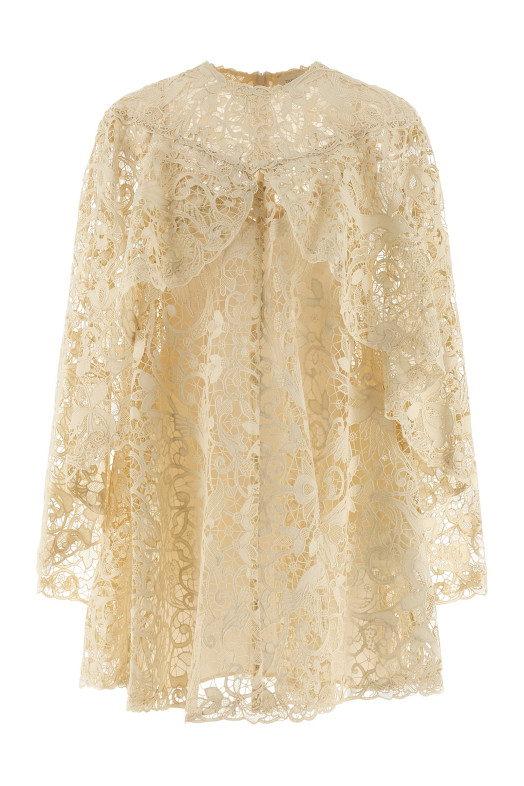 'Memento Bird Lace Mini' dress Beige 'Memento Bird Lace Mini' dress Beige