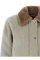 Куртка з вставкою з овчини Бежева BRUNELLO CUCINELLI MD5037908C063