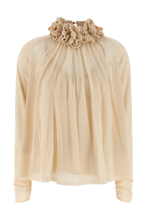 'Hypnotic Crochet Trim' top White 'Hypnotic Crochet Trim' top White