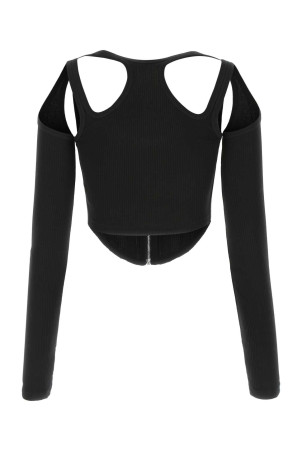 Черный эластичный хлопковый лиф Черный DION LEE (A3570F22) Черный эластичный хлопковый лиф Черный DION LEE (A3570F22)