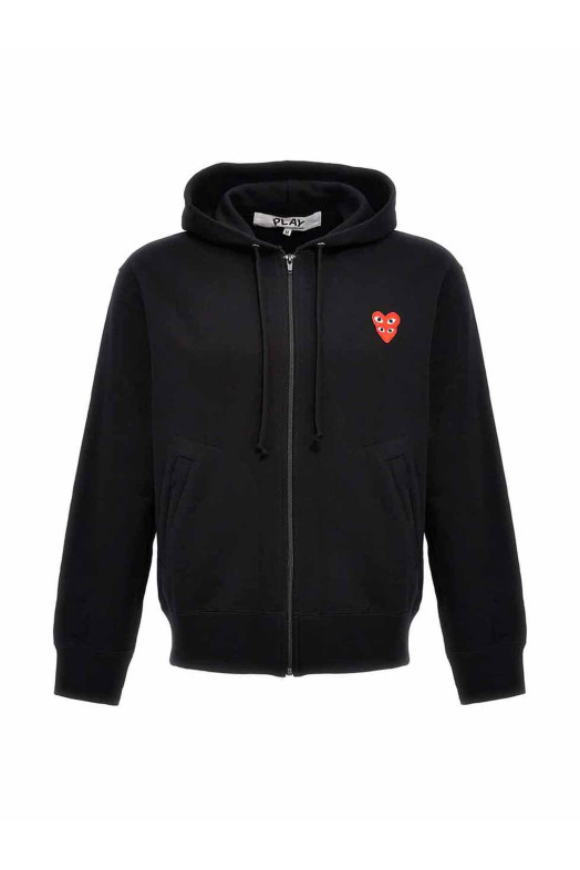Толстовка с капюшоном «Double Heart» Черная AXT2941 Толстовка с капюшоном «Double Heart» Черная AXT2941