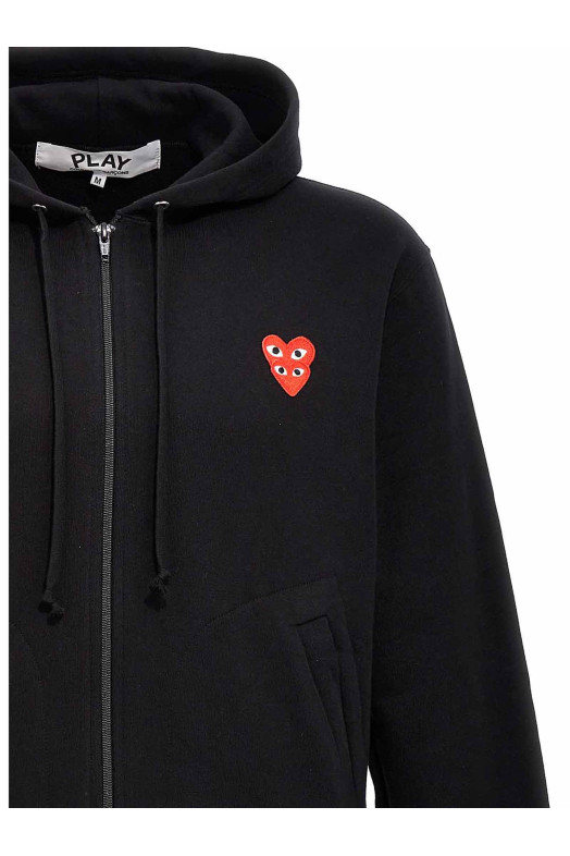 Толстовка с капюшоном «Double Heart» Черная AXT2941 Толстовка с капюшоном «Double Heart» Черная AXT2941