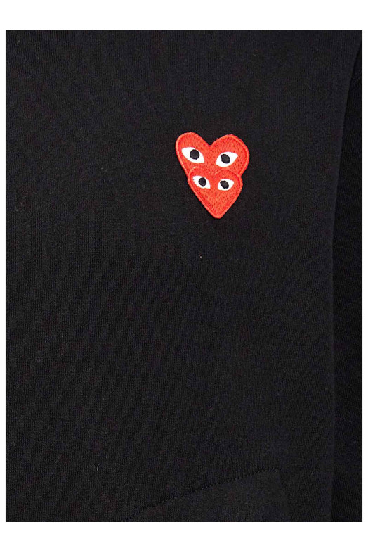 Толстовка с капюшоном «Double Heart» Черная AXT2941 Толстовка с капюшоном «Double Heart» Черная AXT2941