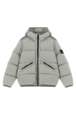 Куртка з логотипом Сіра STONE ISLAND JUNIOR K2S164100017S0028V0064 Куртка з логотипом Сіра STONE ISLAND JUNIOR K2S164100017S0028V0064