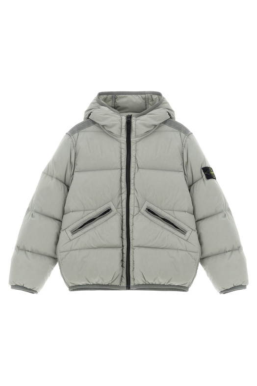 Куртка з логотипом Сіра STONE ISLAND JUNIOR K2S164100017S0028V0064 Куртка з логотипом Сіра STONE ISLAND JUNIOR K2S164100017S0028V0064