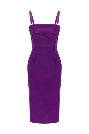 Атласное платье Фиолетовое DOLCE & GABBANA F60AWTFURHMF0571 Атласное платье Фиолетовое DOLCE & GABBANA F60AWTFURHMF0571