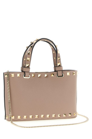 Valentino Garavani «Rockstud» міні-сумка для покупок, рожева W0P0AT0VSHP45 Valentino Garavani «Rockstud» міні-сумка для покупок, рожева W0P0AT0VSHP45