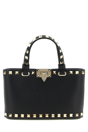 Valentino Garavani 'Rockstud' mini shopping bag Black Valentino Garavani 'Rockstud' mini shopping bag Black