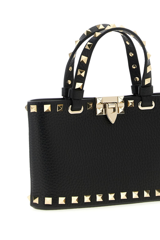 Valentino Garavani 'Rockstud' mini shopping bag Black Valentino Garavani 'Rockstud' mini shopping bag Black
